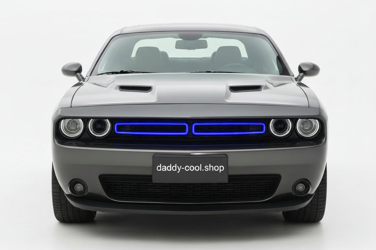 Dodge Challenger – Kühlergrill Einsätze in Wunschfarbe (2-teilig)
