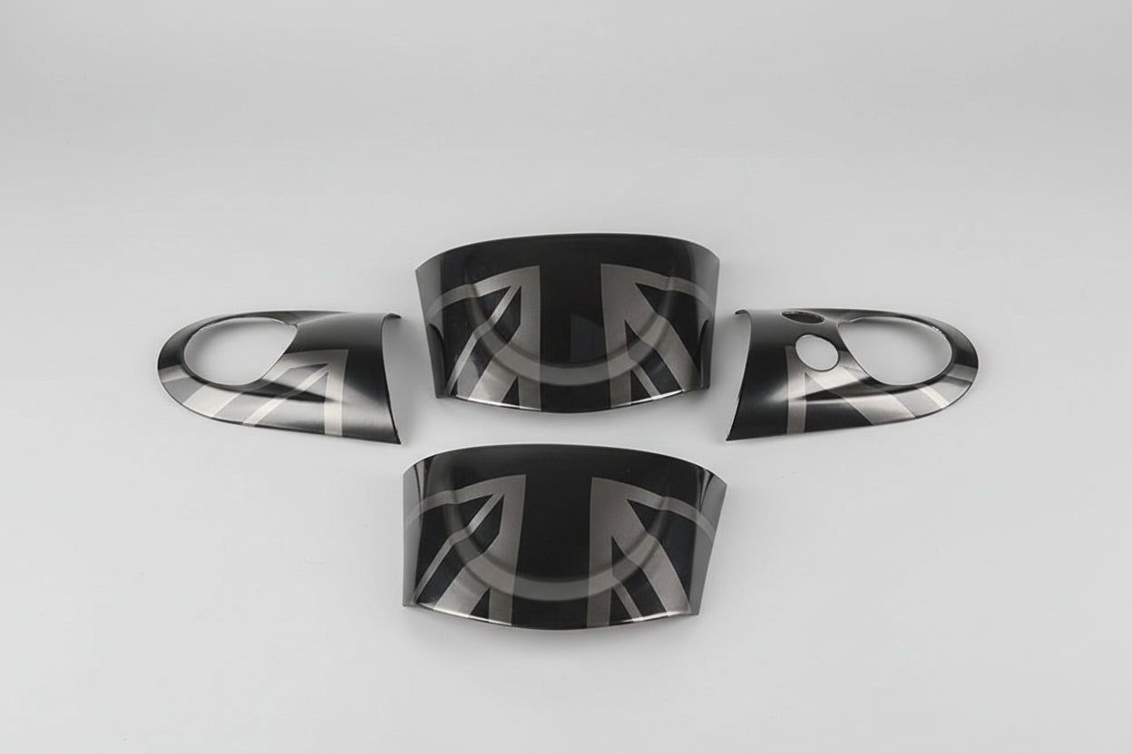 MINI Cooper Lenkrad Panel Abdeckung 3er-Set – Union Jack & Farbvarianten | R55 R56 R57 R58 R59 R60 R61