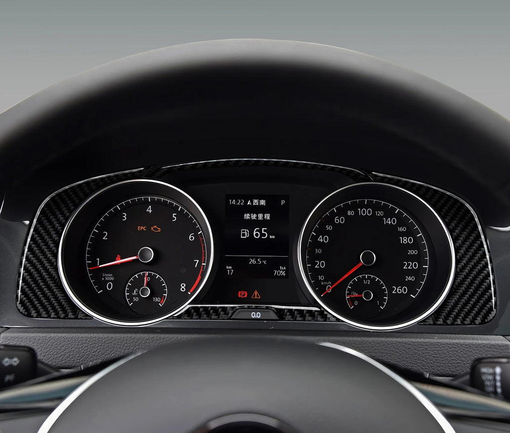 VW Golf 7 GTI / R / GTE – Tacho Rahmen Echt Carbon