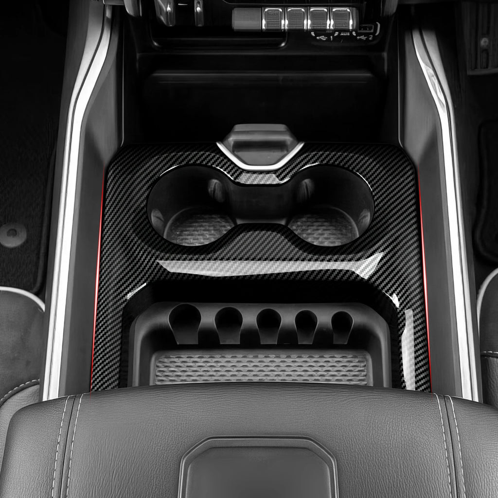 Dodge RAM 1500 2500 3500 – Mittelkonsole Becherhalter Panel Zierblende Carbon-Optik