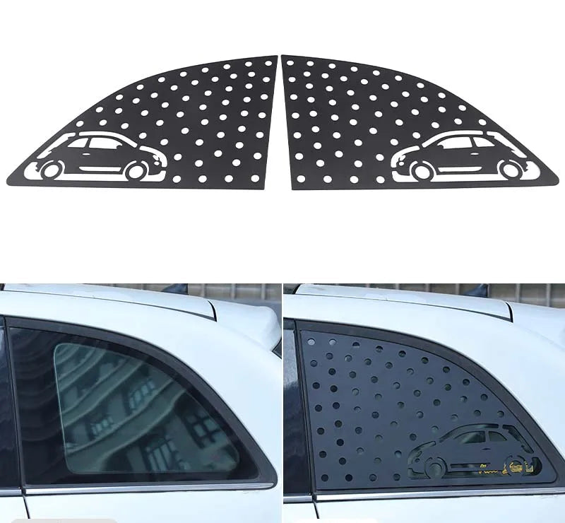Fiat 500 Heckfenster Dreieck Wabenpanel Aluminium