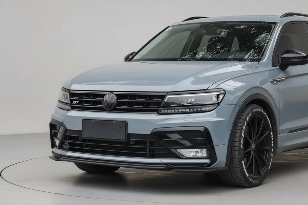 VW Tiguan 2 Frontgrill Hochglanz Schwarz Honeycomb Design Blackstyle