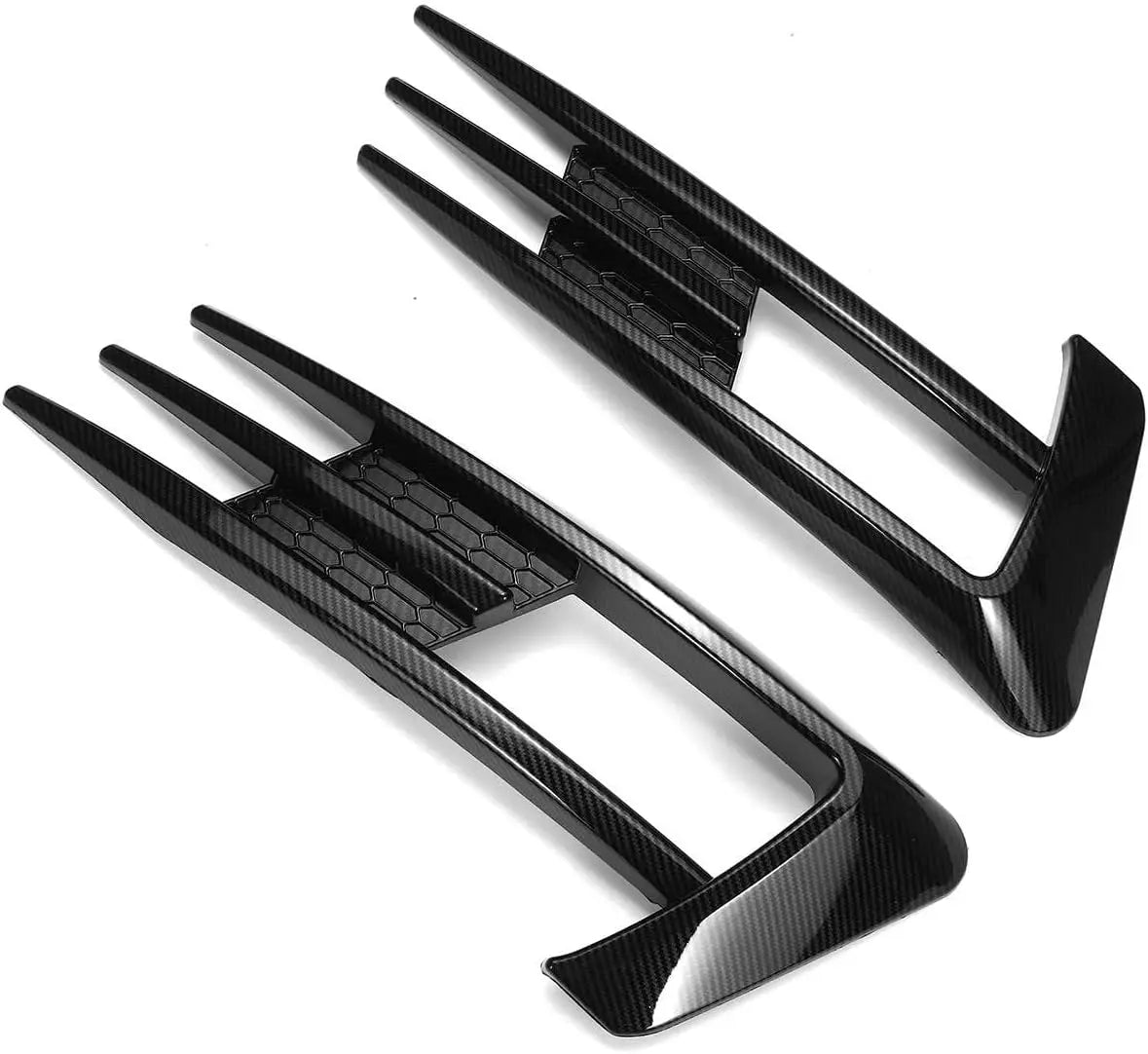 VW Golf 7 GTI Nebelscheinwerfer Abdeckungen Schwarz Carbon 2er Set
