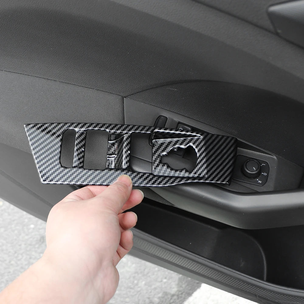 Fensterheber Panel Abdeckungen Carbon Optik für VW T-Cross