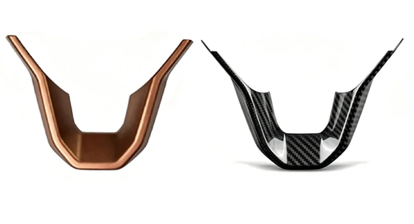 Seat / Cupra – Lenkrad Zierblende U-Form Carbon / Kupfer