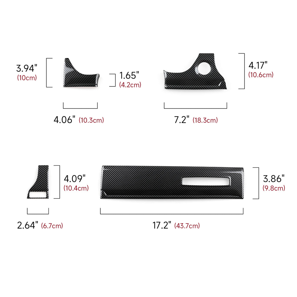 Dodge RAM 1500 2500 3500 – Innenraum Dekor-Set Carbon-Optik Schwarz