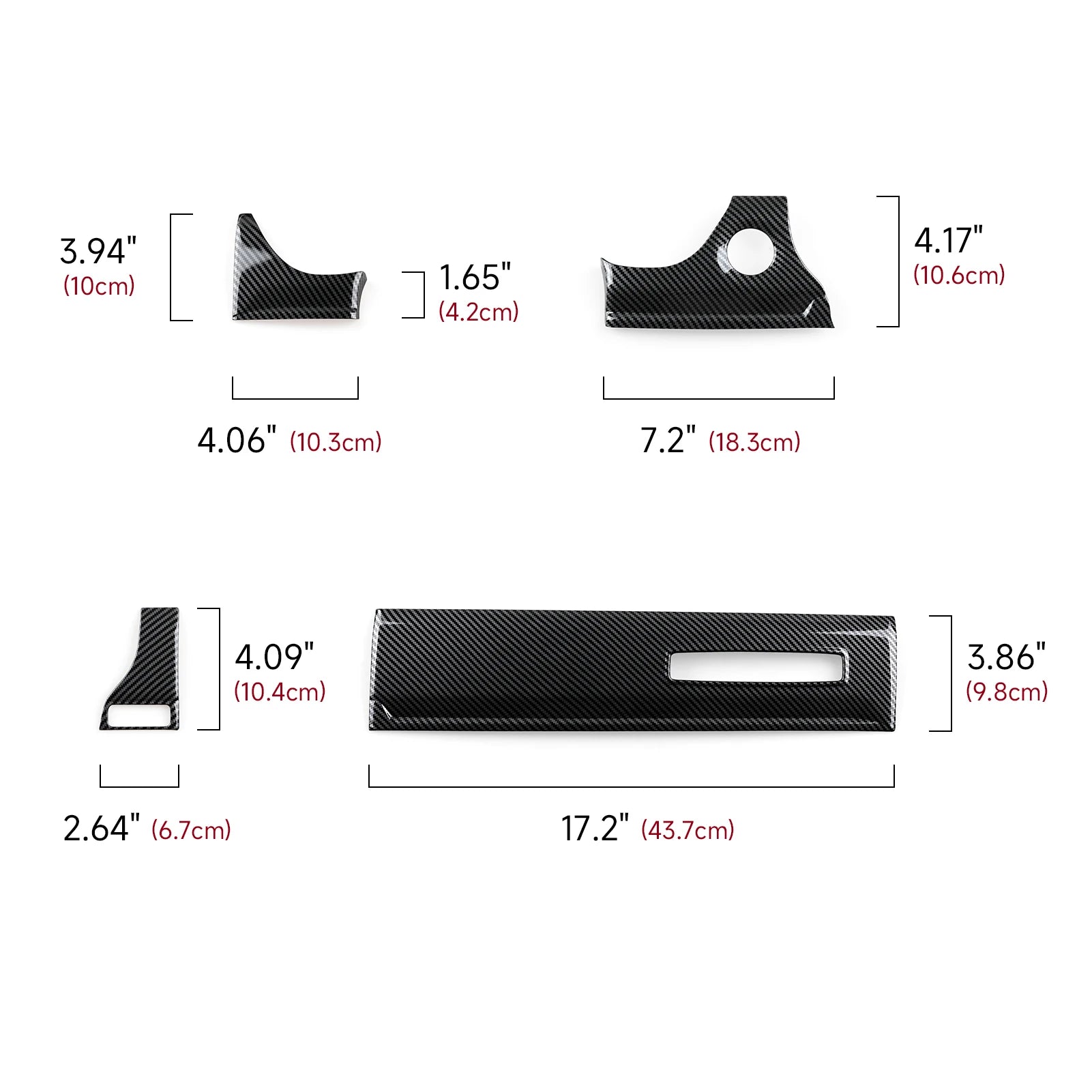Dodge RAM 1500 2500 3500 – Innenraum Dekor-Set Carbon-Optik Schwarz