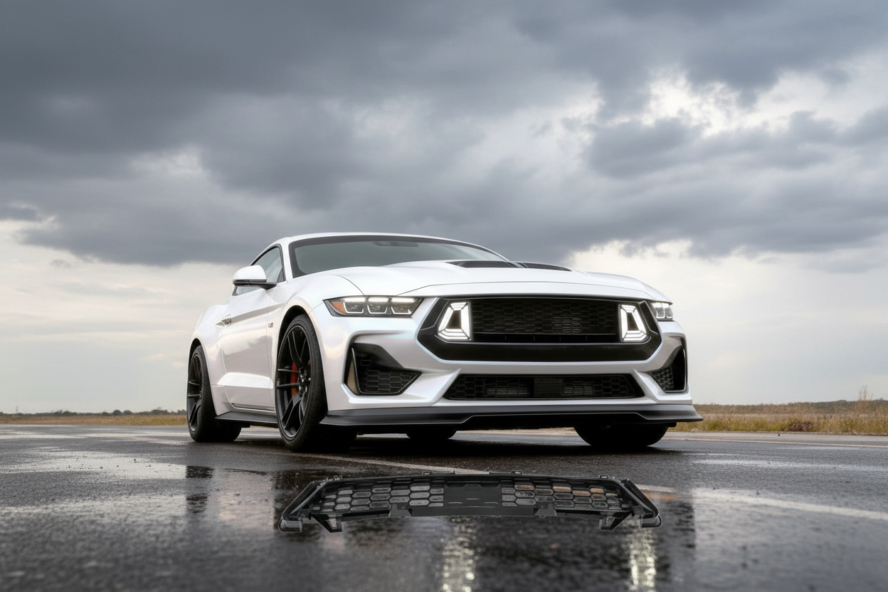 Ford Mustang S650 GT Unterer Frontgrill RTR-Style Schwarz