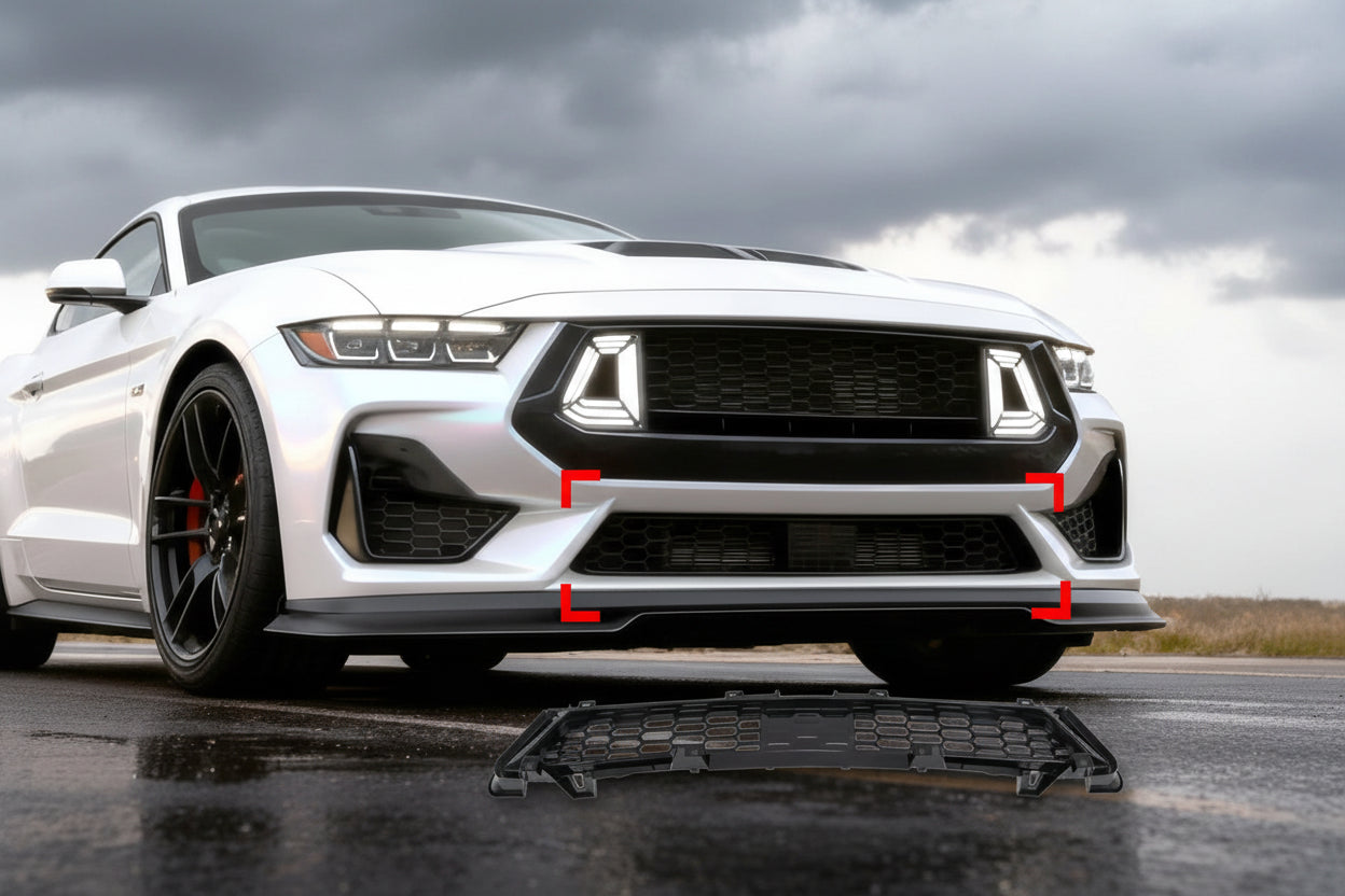 Ford Mustang S650 GT Unterer Frontgrill RTR-Style Schwarz