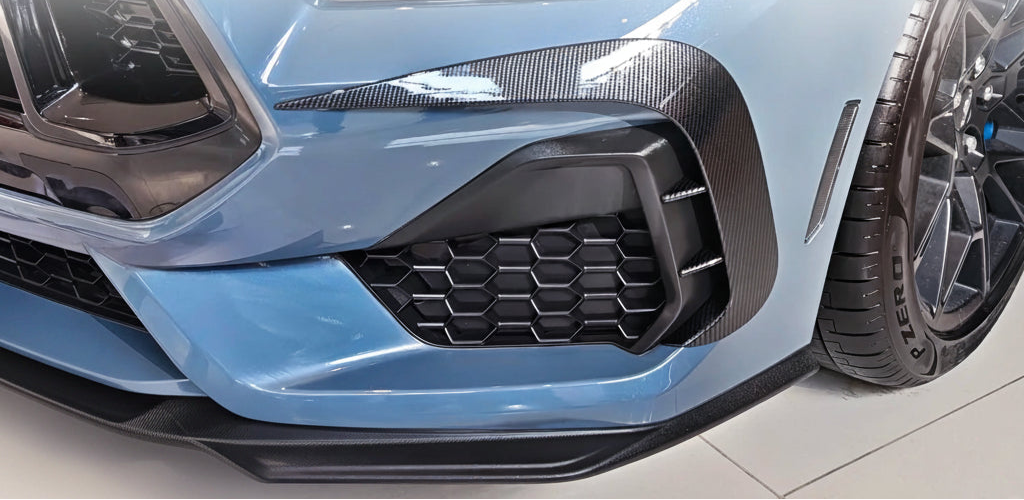 Nebelscheinwerfer Zierblenden Ford Mustang S650 Carbon Optik Hochglanz