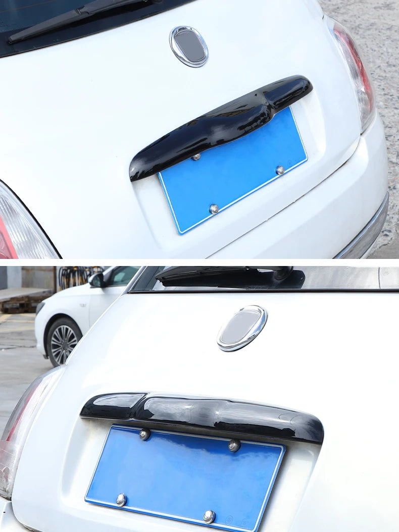 Fiat 500 Zierleisten Set – Emblem, Seitenstreifen & Heckklappe ABS 2010–2023