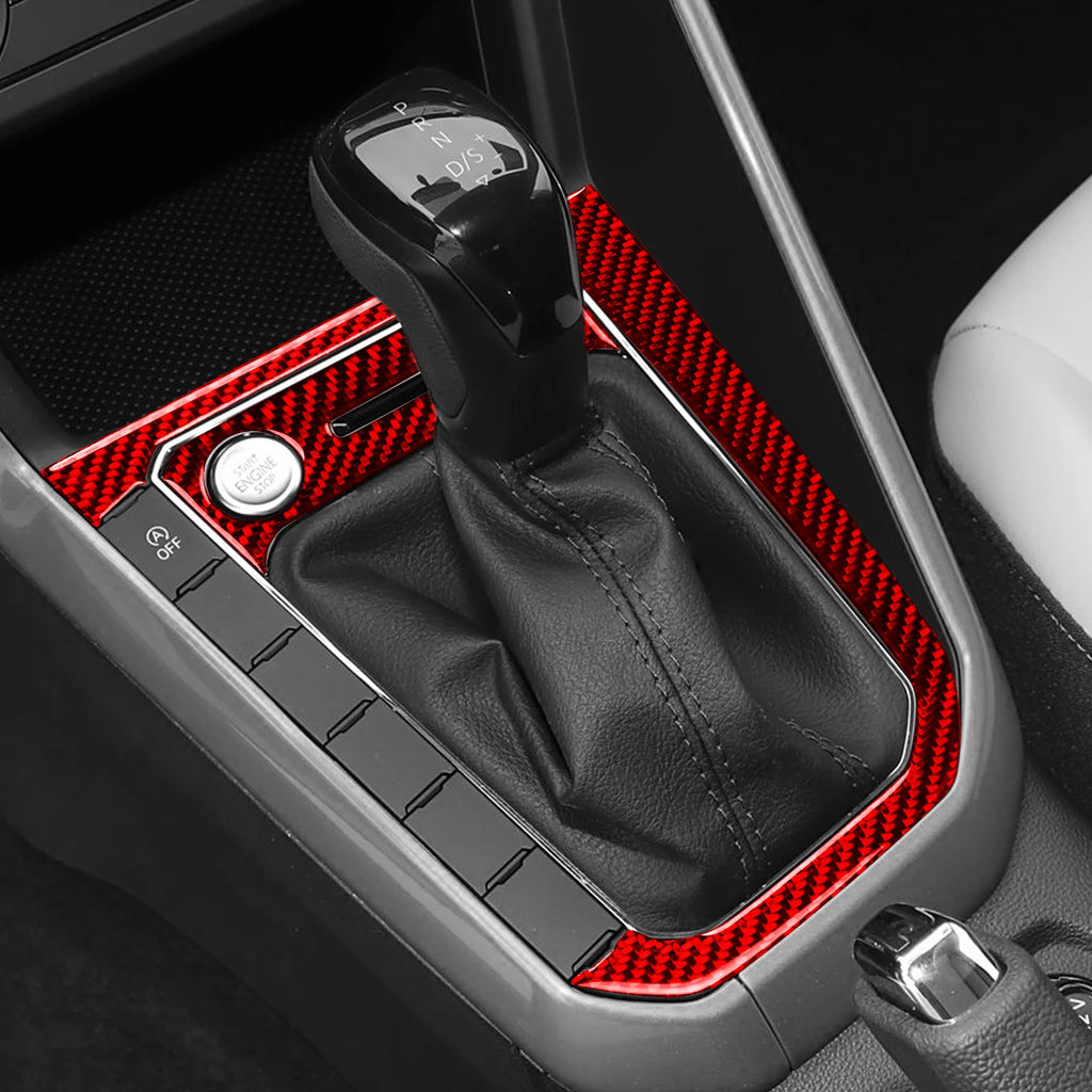 VW Polo AW – Echt Carbon  Innenraum Zierblenden Rot Schwarz