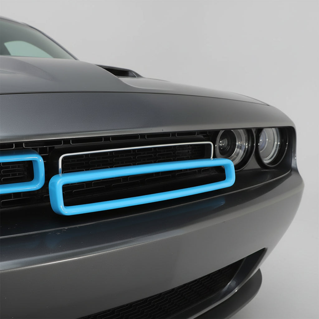 Dodge Challenger – Kühlergrill Einsätze in Wunschfarbe (2-teilig)