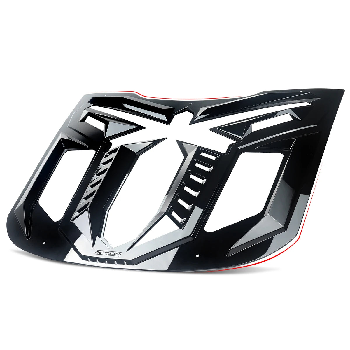 Ford Mustang – Heckscheiben Louver Hochglanz Schwarz (Black Mamba Style)