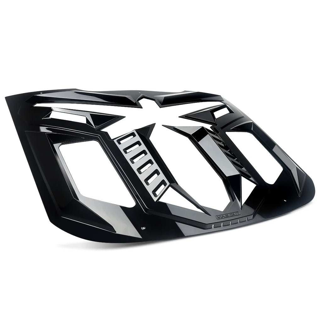 Ford Mustang – Heckscheiben Louver Hochglanz Schwarz (Black Mamba Style)