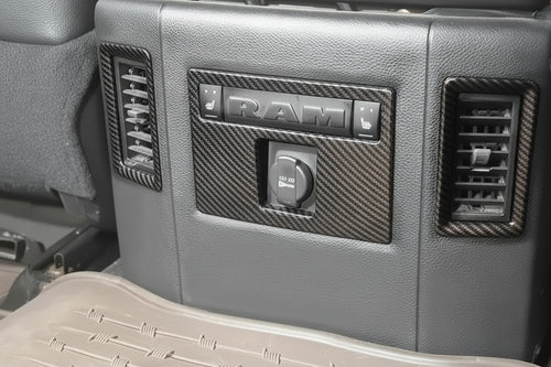 Dodge RAM 1500  Hintere Lüftungsdüsen Abdeckungen Carbon-Optik