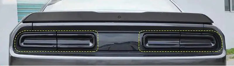 Dodge Challenger – Rückleuchten Abdeckungen Smoky Black