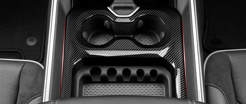 Dodge RAM 1500 2500 3500 – Mittelkonsole Becherhalter Panel Zierblende Carbon-Optik