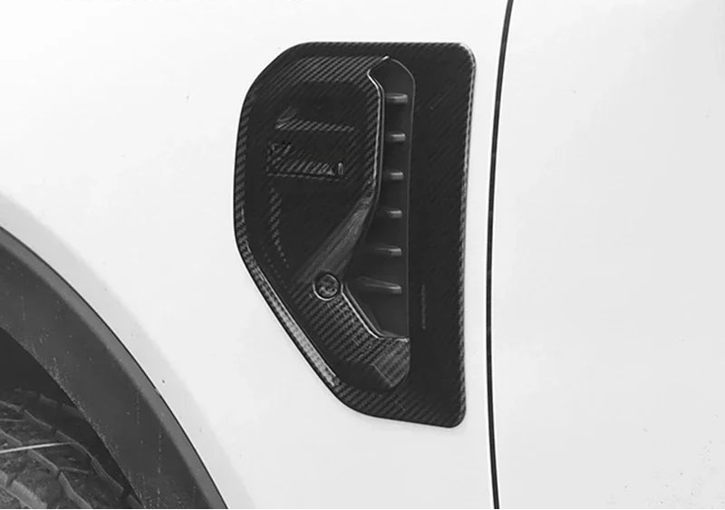 Ford Ranger Kotflügel Lüftungsschlitz Abdeckungen Carbon-Optik
