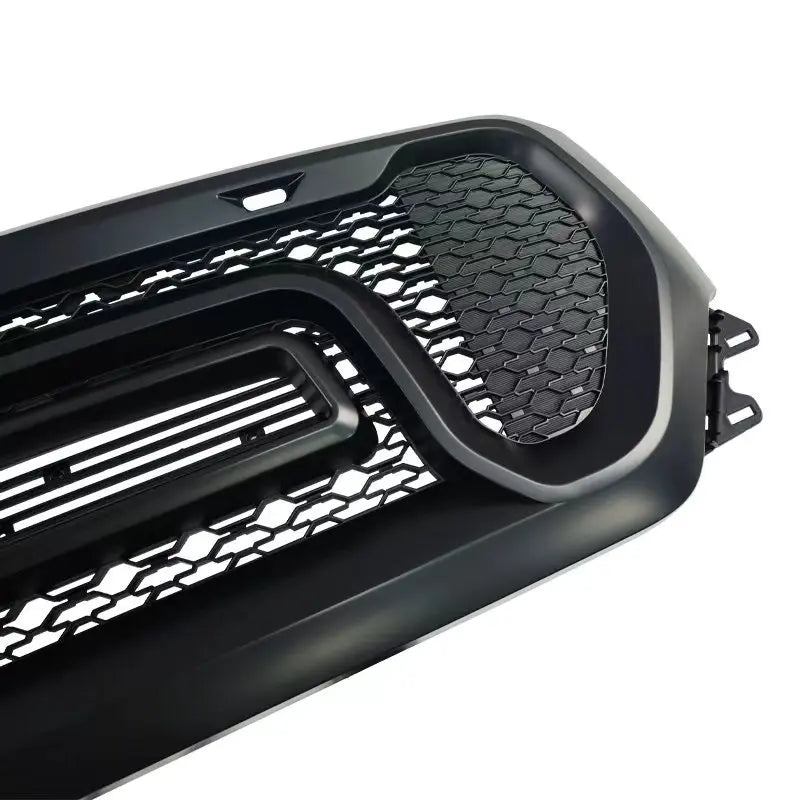 Dodge RAM 1500 – Grid Style Frontgrill Hochglanz Schwarz mit 3 orangen LEDs