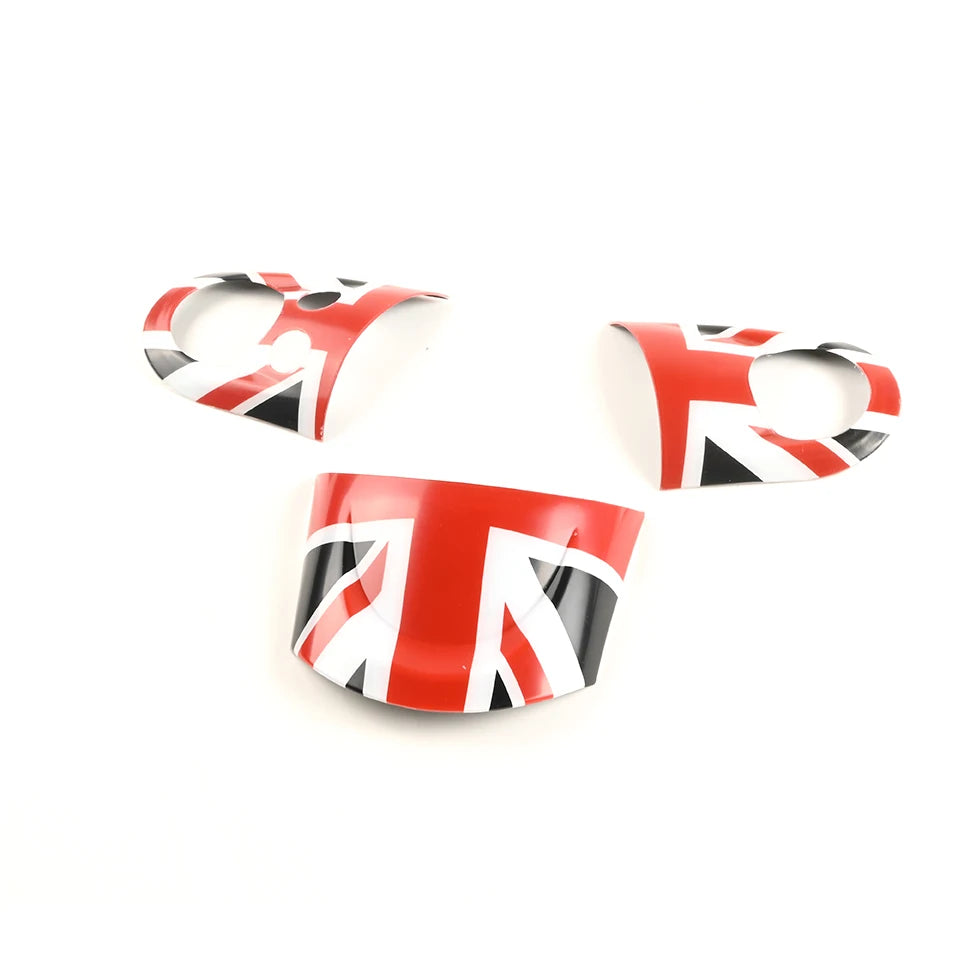 MINI Cooper Lenkrad Panel Abdeckung 3er-Set – Union Jack & Farbvarianten | R55 R56 R57 R58 R59 R60 R61