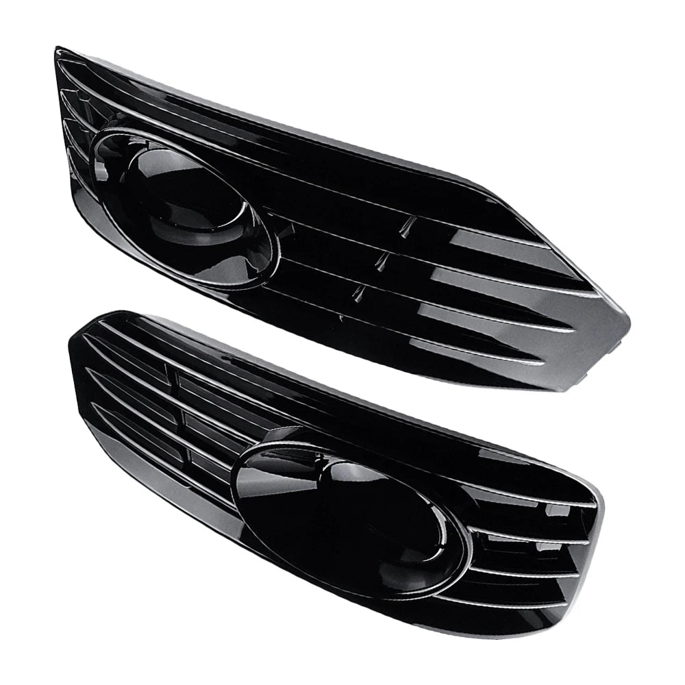 VW Transporter T5 T5.1 Sportline Nebelscheinwerfer Blenden Schwarz Hochglanz