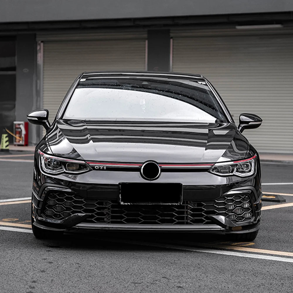 VW Golf 8 GTI Frontansätze Spoiler Blades montiert
