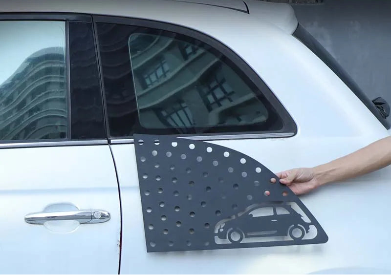 Fiat 500 Heckfenster Dreieck Wabenpanel Aluminium