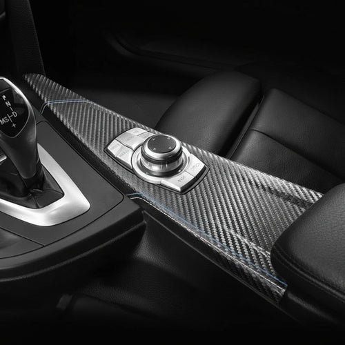BMW F30 F32 F34 Mittelkonsole Folie Zuschnitt Alcantara Carbon Look
