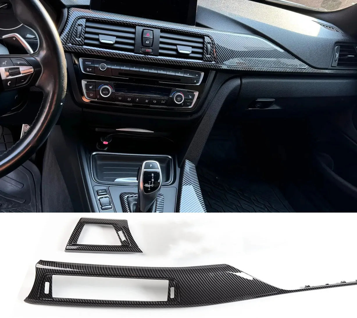 BMW 3er & 4er Armaturenbrett Verkleidung Schwarz Carbon Set