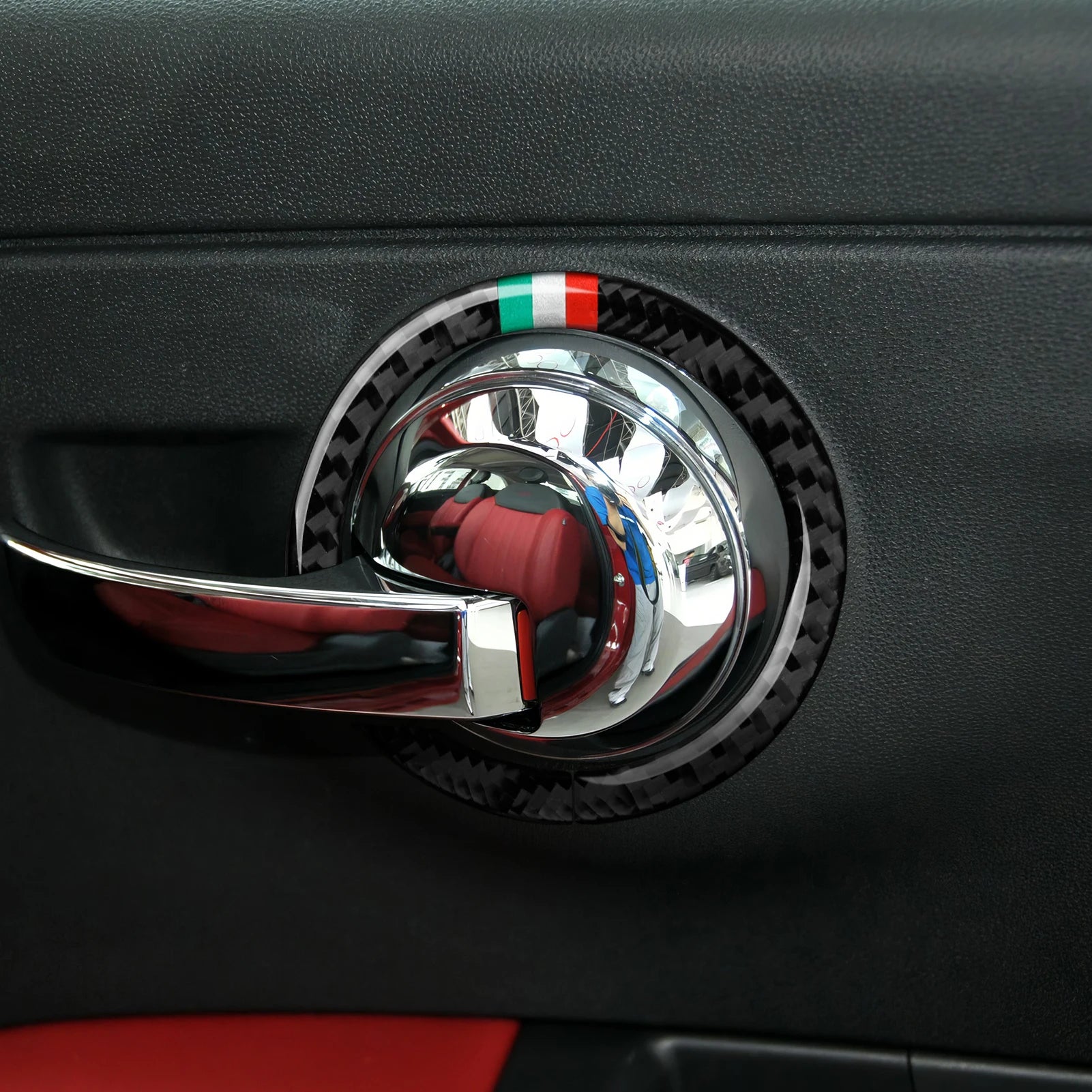Fiat 500 Abarth 595 695 Innenraum Carbon Look Cover Set