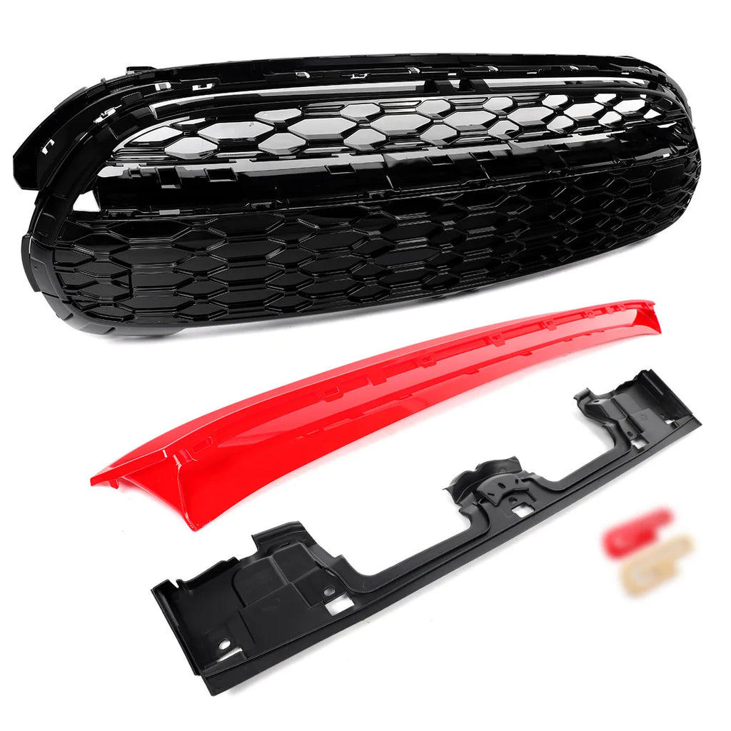 MINI GP Style Frontstoßstangen Kühlergrill Schwarz Rot F55 F56 F57