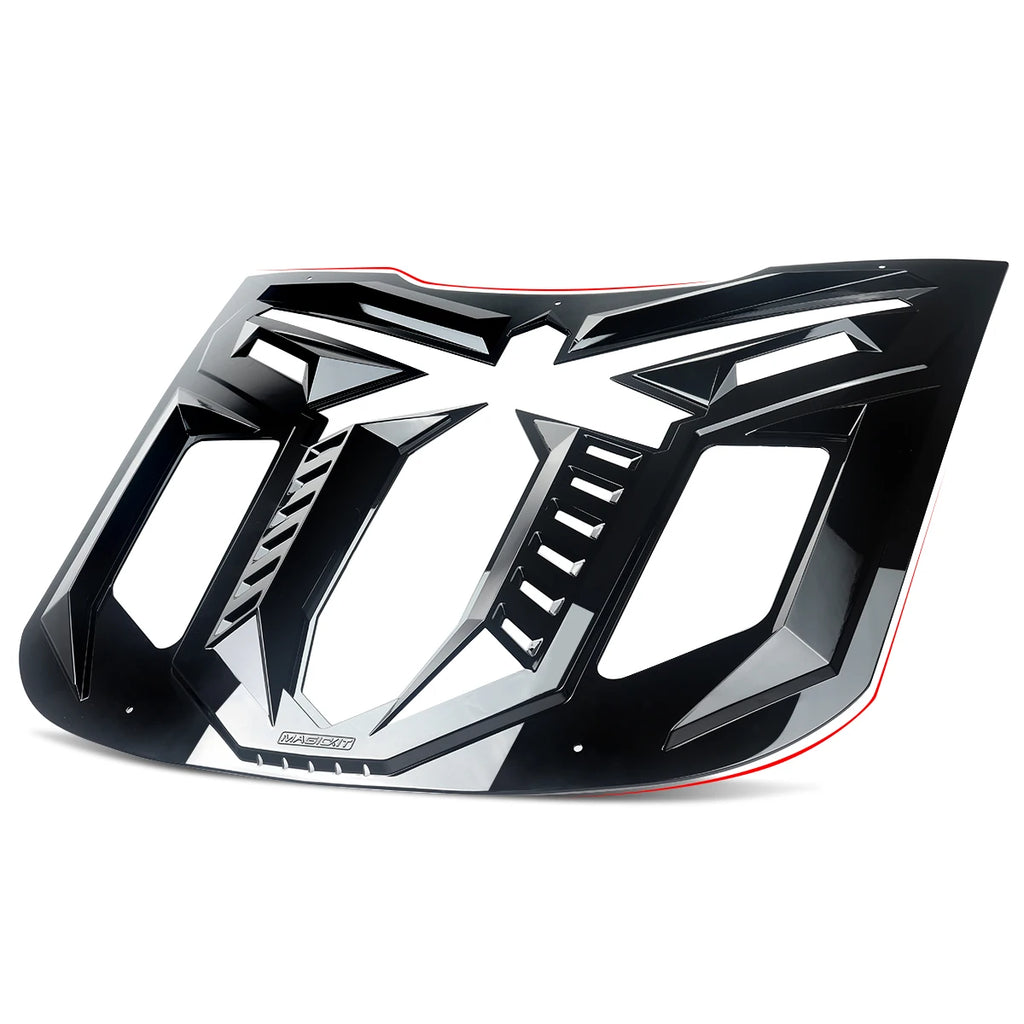 Ford Mustang – Heckscheiben Louver Hochglanz Schwarz (Black Mamba Style)