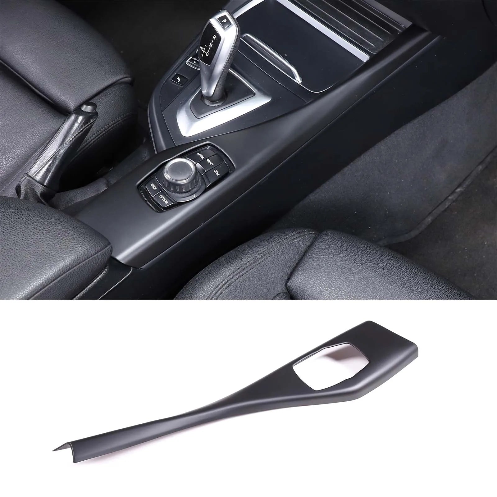 BMW 1er & 2er Multimedia Zierblende Carbon Optik Matt Schwarz