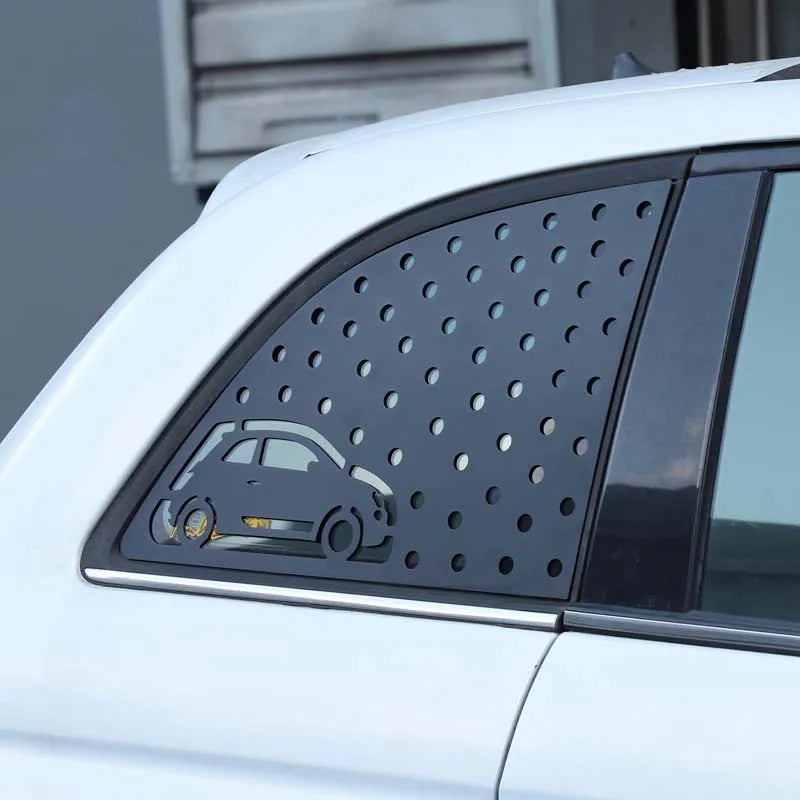 Fiat 500 Heckfenster Dreieck Wabenpanel Aluminium