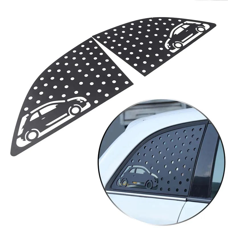 Fiat 500 Heckfenster Dreieck Wabenpanel Aluminium