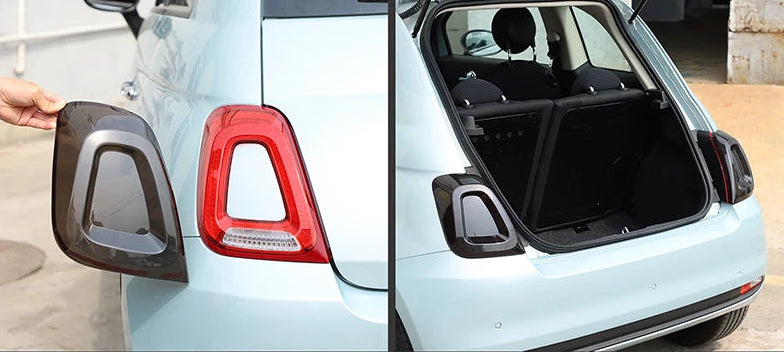 Fiat 500 Rücklicht Abdeckungen Dark Lights