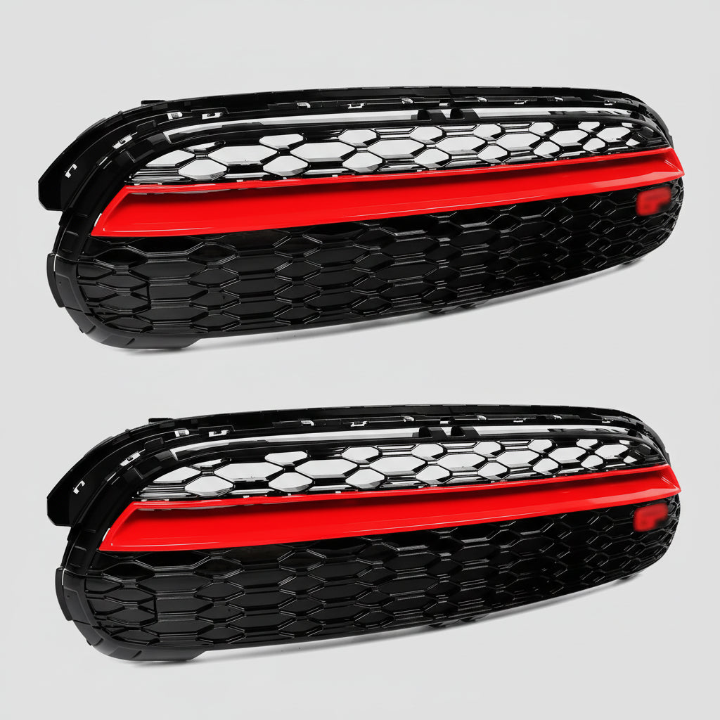 MINI GP Style Frontstoßstangen Kühlergrill Schwarz Rot F55 F56 F57