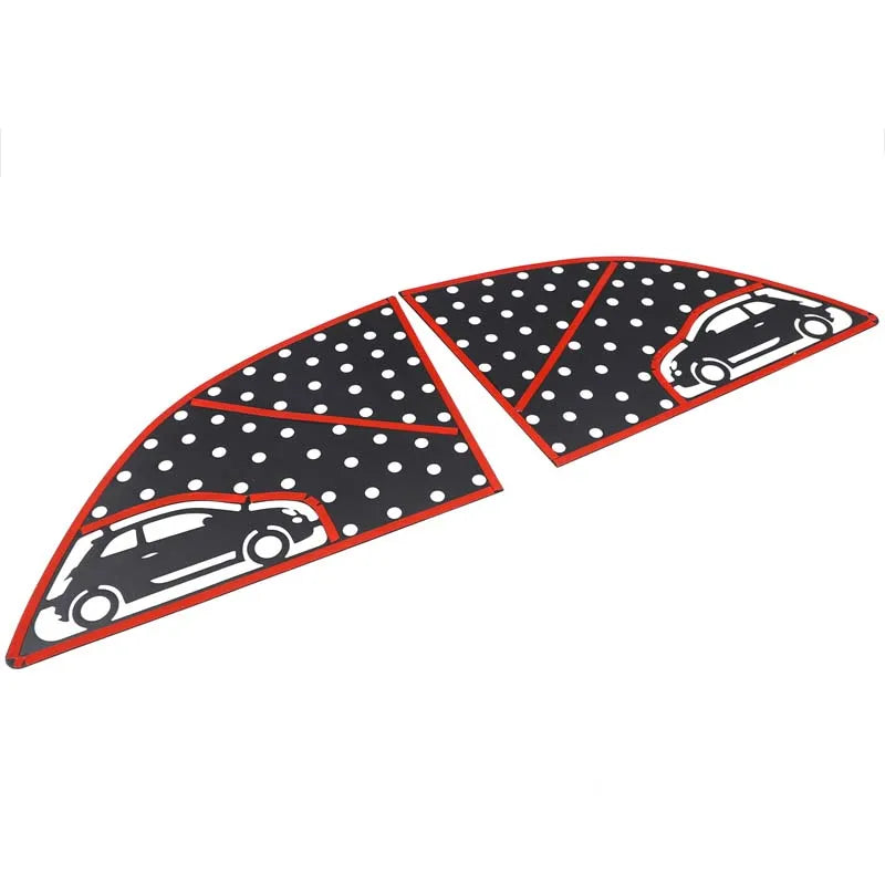 Fiat 500 Heckfenster Dreieck Wabenpanel Aluminium