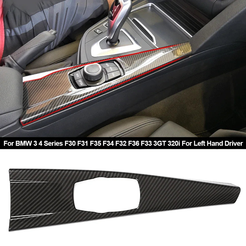 BMW 3er & 4er Schaltpanel-Zierblende Mittelkonsole  Schwarz Carbon-Optik