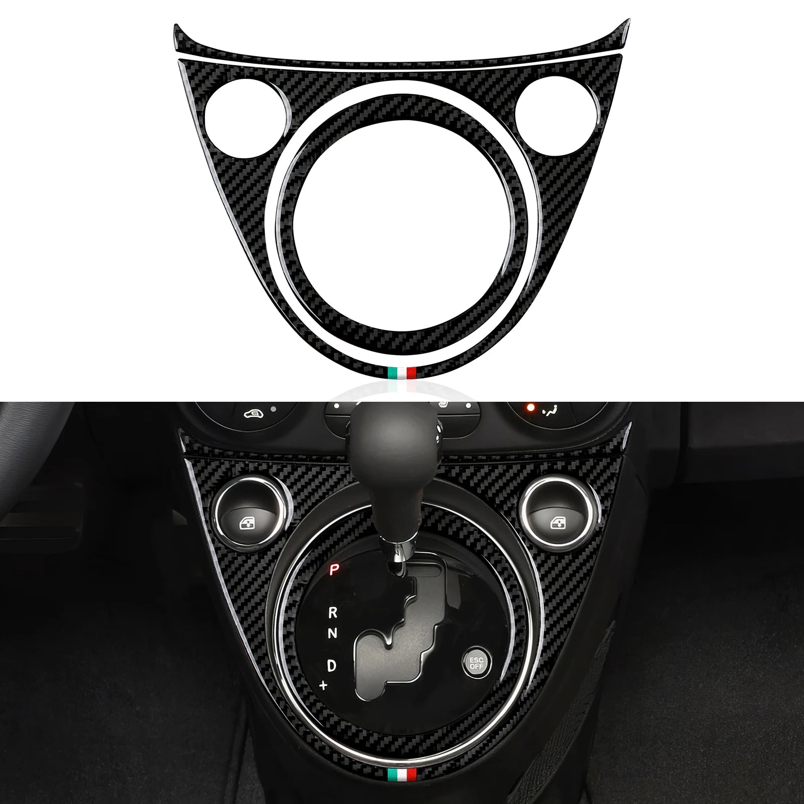 Fiat 500 Abarth 595 695 Innenraum Carbon Look Cover Set