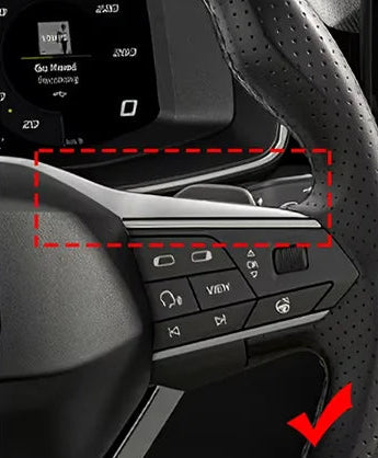 Seat / Cupra – Lenkrad Zierblende Carbon-Optik / Kupfer