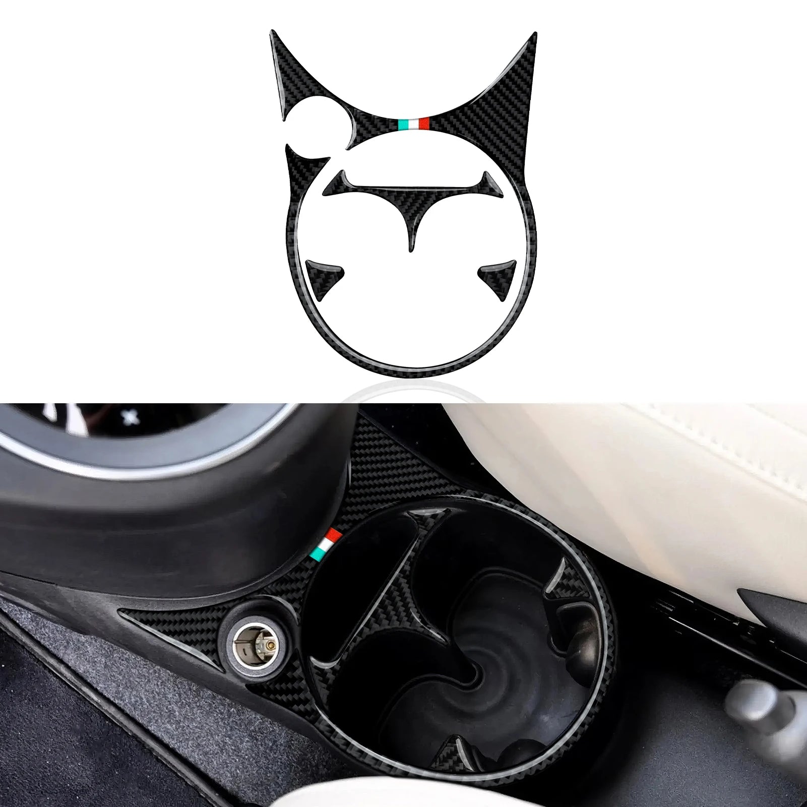 Fiat 500 Abarth 595 695 Innenraum Carbon Look Cover Set