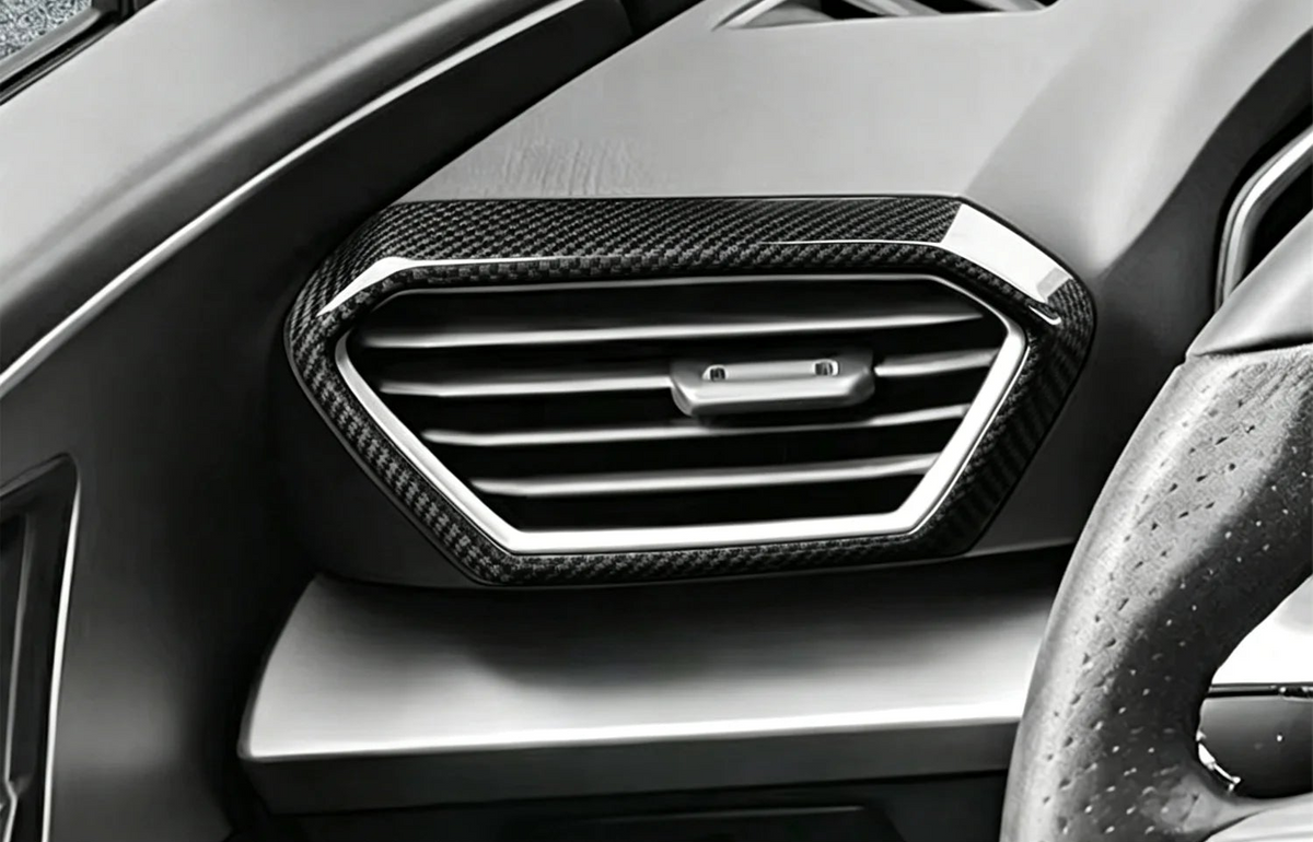 Seat Leon / Cupra – Seitenlüftung Zierblende Carbon / Kupfer