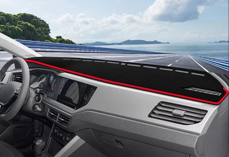 VW Polo AW– Armaturenbrett Schutzabdeckung Flanell Schwarz