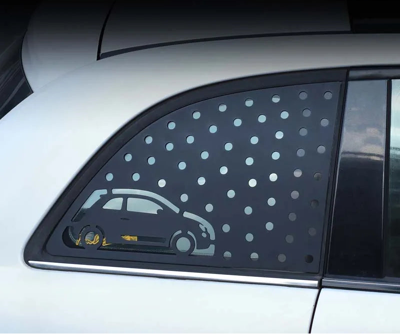 Fiat 500 Heckfenster Dreieck Wabenpanel Aluminium