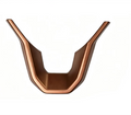 Seat / Cupra – Lenkrad Zierblende U-Form Carbon / Kupfer