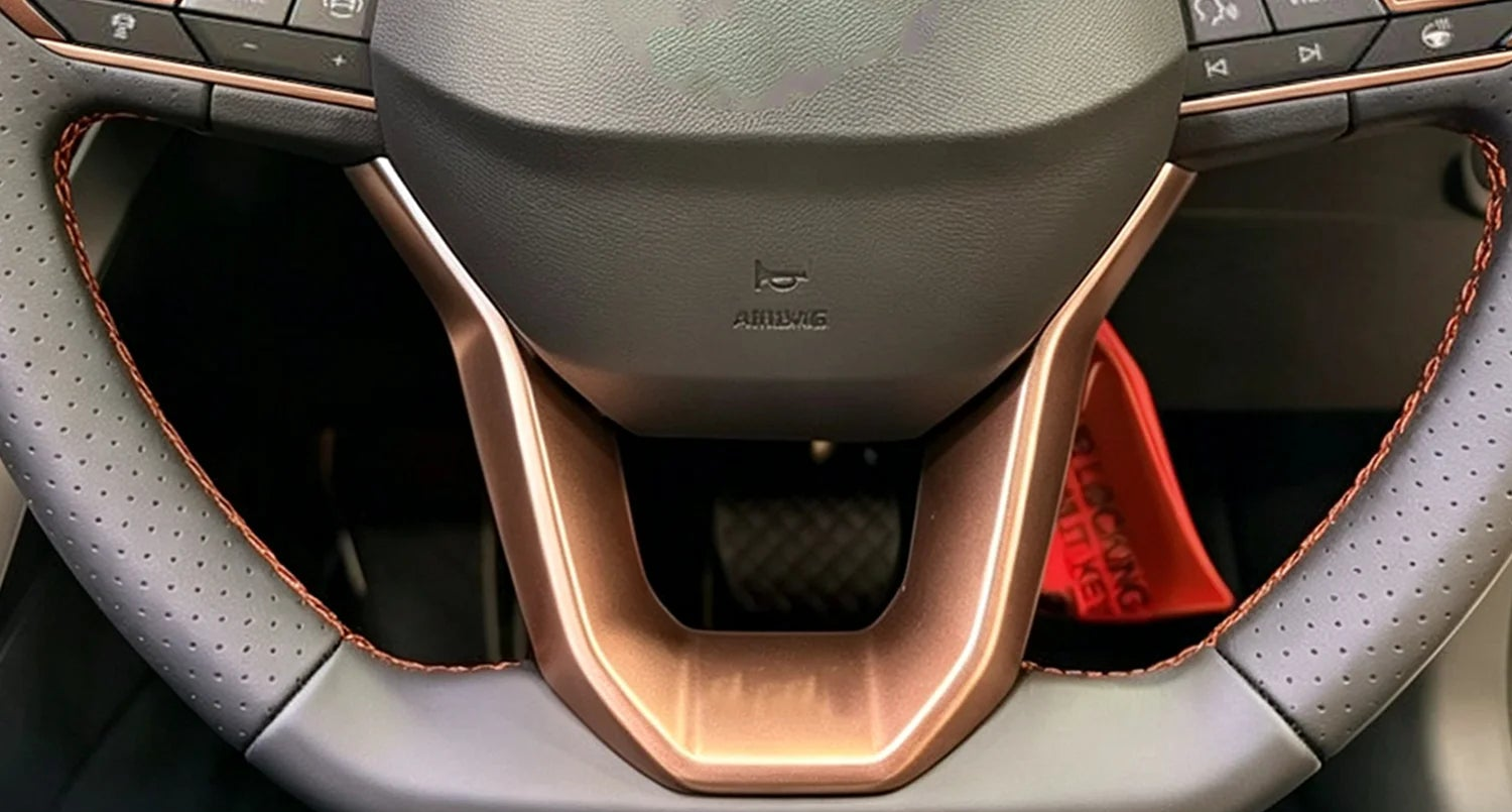 Seat / Cupra – Lenkrad Zierblende U-Form Carbon / Kupfer