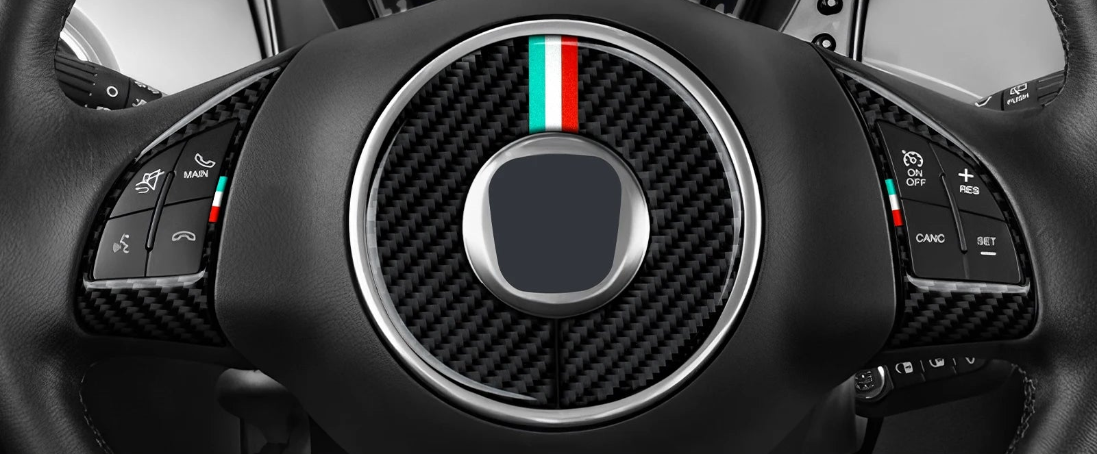 Fiat 500 Abarth 595 695 Innenraum Carbon Look Cover Set