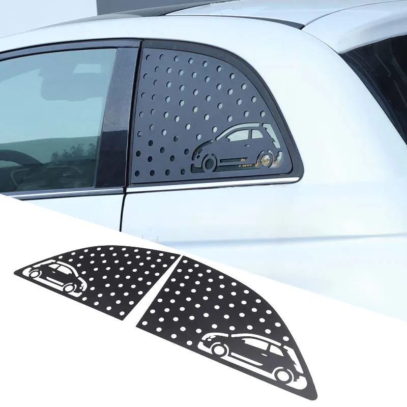Fiat 500 Heckfenster Dreieck Wabenpanel Aluminium